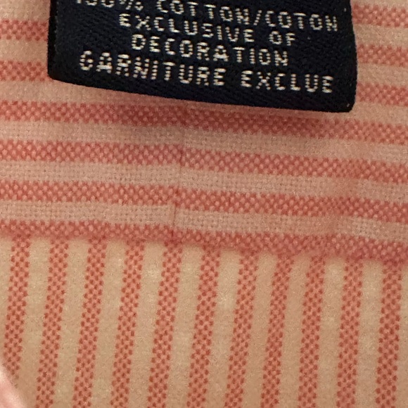 Ralph Lauren Sport Button Down:  Slim Fit Pink Striped Size 8 - Picture 4 of 12